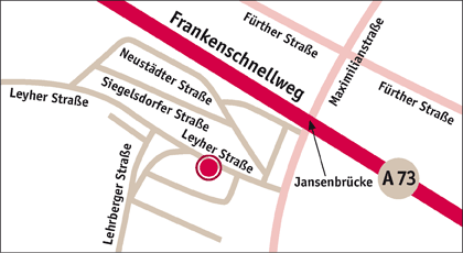 Lageplan des SkF Nürnberg